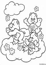 Coloring Pages Care Bears Playing sketch template