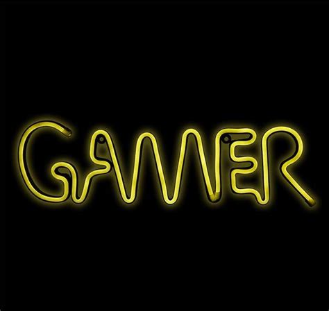 gamer led neon style sign