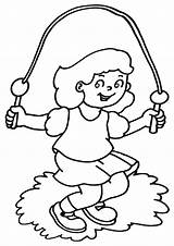 Jump Coloring Rope Pages Jumprope Coloringway sketch template