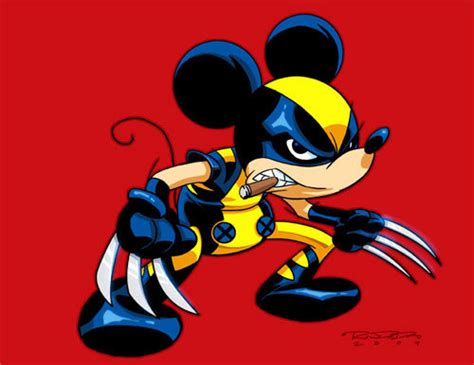wolverine mickey mouse cute and deadly