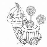 Cupcake Dessert Wonder sketch template