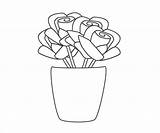 Coloring Rose Vase Pages Printable Flowers A4 Color Kids Print Parentune Book sketch template