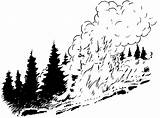 Fire Forest Clipart Drawing Wildfire Clip Fires Smoke Tree Cliparts Drawings Grass Library Paintingvalley Clipground Valley Guns Collection sketch template
