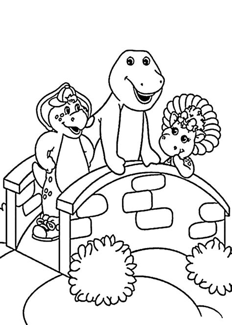 images  barney coloring pages  pinterest  tree