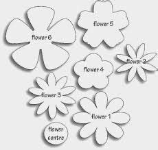 related image paper flower template fabric flowers flower template