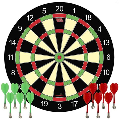funsparks magnetic dart board game  darts  green   red darts  kids toy gift