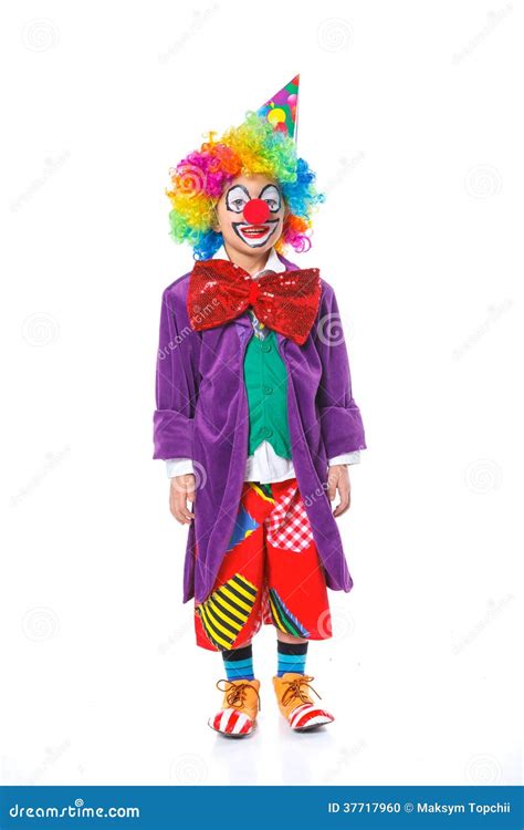 clown stock photo image  facepaint happy foul