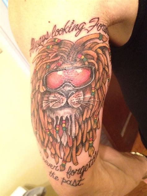 rasta lion tattoo dope tattoos pinterest