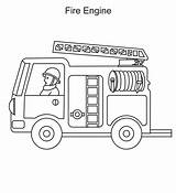 Fire Truck Coloring Pages Color Boys sketch template