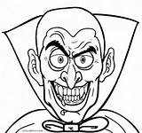 Vampire Coloring Face Pages Cool2bkids Printable Kids sketch template