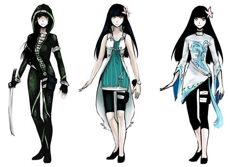 Outfit Designs Anime Commission 3 Outfit Designs For