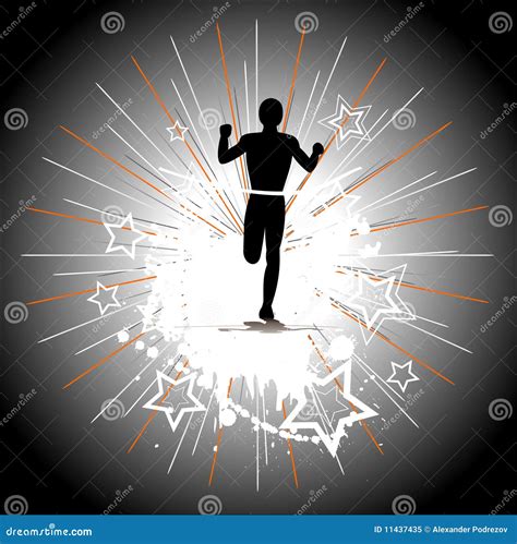 silhouette   runner stock vector illustration  health
