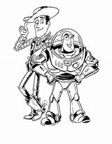 Coloring Pages Buzz Zurg Woody sketch template