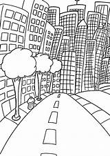 Coloring City Pages Cityscape Skyline Future Gotham Getcolorings Color Printable Getdrawings Print Back Colorings Drawing sketch template