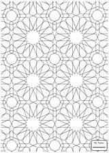 Islamic Coloring Pages Pattern Mosaic Patterns Roman Drawing Printable Adults Colouring Colour Sheets Geometric Numerals Color Supercoloring Arabic Print Getdrawings sketch template