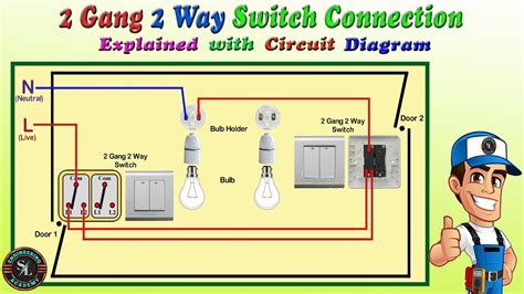 gang   switch connection   wire  gang   switch explain  circuit