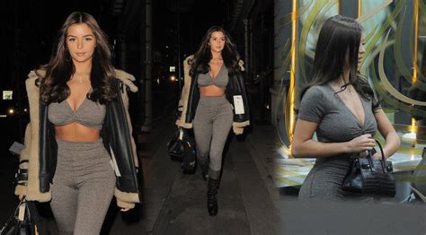demi rose mawby cleavage candids in london hot celebs home