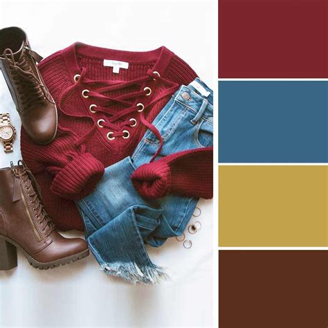 perfect color combinations   fall wardrobe colour combinations fashion color