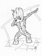 Groot Coloring Baby Pages Kids Marvel Printable Deviantart Galaxy Drawing Para Gotgvol2 Colorir Guardians Avengers Sheets Desenhos Rocket Colouring Color sketch template