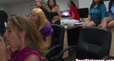 classy cfnm babes cocksucking at office party free porn