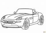 Coloring Cabriolet Pages Bmw Z8 Car Convertible M3 Drawing Z4 Print Kids Color Getcolorings Main X5 Printable sketch template