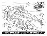 Coloring Roadster Mickey Donald Racers Pages Duck Disney Template sketch template