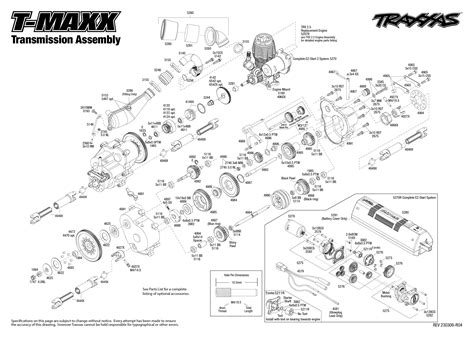 maxx   transmission assembly exploded view traxxas