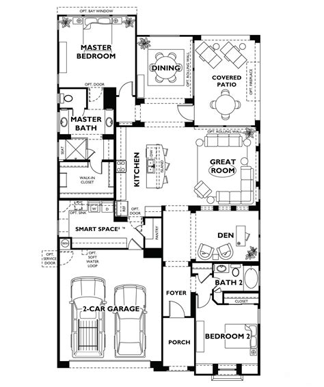 trilogy vistancia nice floor plan model home shea house plans