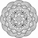 Mandala Coloring Pages Adult Flower Mandalas Adults Simple Drawing Large Waffle Colouring Color Printable Animals Easy Print Books Mandela Drawings sketch template