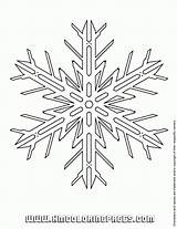 Snowflake Everfreecoloring sketch template