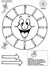 Klok Knutselen Kerkklok Klokken Maken Zon Knutselpagina Groep 1023 Clocks Bezoeken Handenarbeid Action sketch template