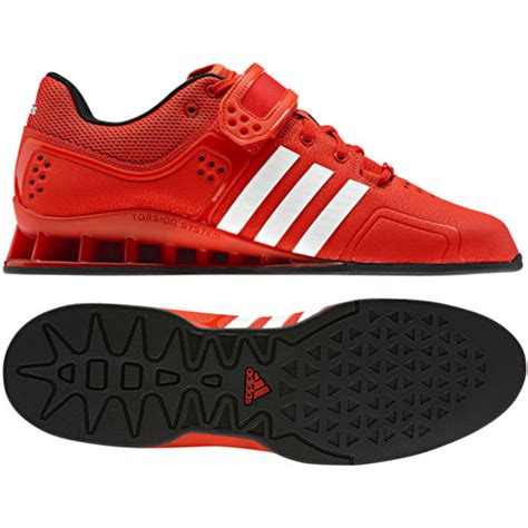 adidas adipower weightlifting shoes  red white