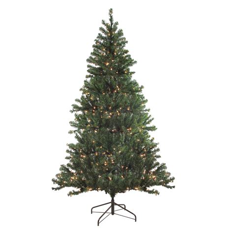 pre lit balsam pine artificial christmas tree clear lights walmartcom walmartcom