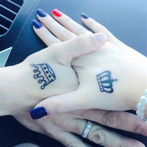 King And Queen Crowns 33 Matching Tattoos For Couples Who Are In It