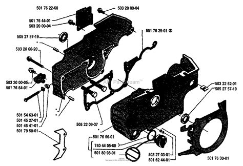 husqvarna  rancher   parts diagram  crankshaft  tank assembly