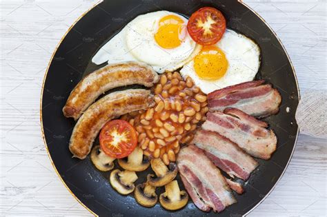 full english breakfast  cooking high quality food images creative market