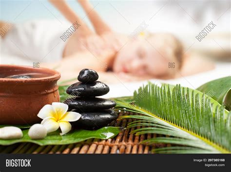 spa massage  image photo  trial bigstock