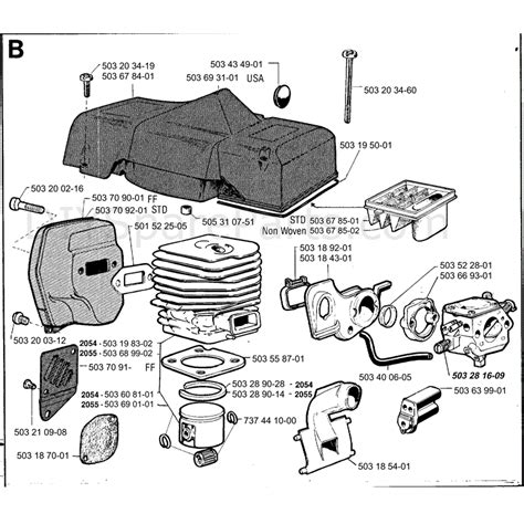 jonsered   parts diagram page
