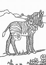 Coloring Pages Zebra Kids Animal Baby Printables Choose Board sketch template