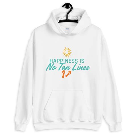 Happiness Is No Tan Lines Hooded Sweatshirt – Haulover Beach