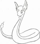 Dragonair Coloring Sketch Pokemon Getcolorings Getdrawings Deviantart Drawing sketch template