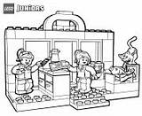 Lego Coloring Shopping Printable Pages Construction Site sketch template