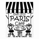 Paris Cafe Coloring Pages La Template Oooh Transfer Choose Board sketch template