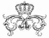 Coloring Adult Crown Pages Royal Adults Queens Symbol sketch template