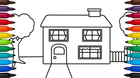 draw  house easy house step sketch drawing easy building