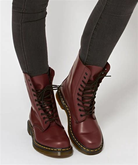 dr martens outfit  martens boots dr martens martens style cherry red foot fetish