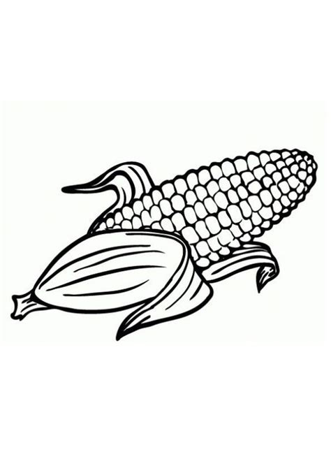 printable corn coloring pages coloring pages vegetable coloring