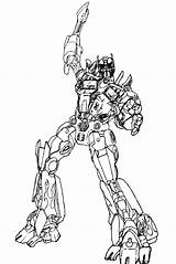 Optimus Transformer Megatron Mewarnai Getcolorings Octimus Tobot Coloringhome Insertion sketch template