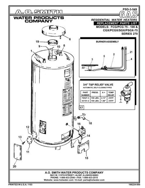 ao smith water heater instruction manual