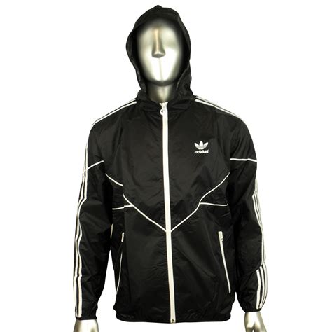 men adidas originals adicolor black windbreaker jacket ac cld wb trefoil coat ebay